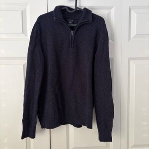 Calvin Klein Jeans Half Zip Sweater Navy Size Medium